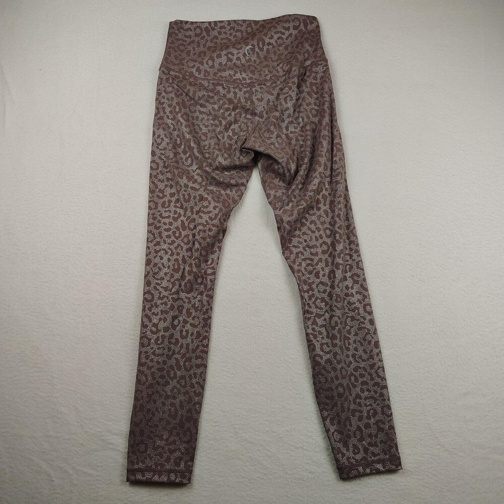 Zyia Purple Leopard Supreme High Rise Leggings Womens M 6-8 Athletic Yoga - Picture 5 of 11